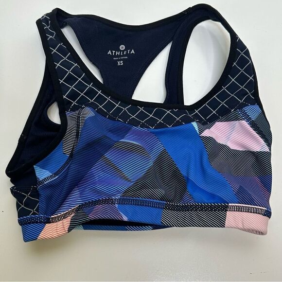 Athleta Multi Colored (Navy/Pink/Gray/Black) Sports Bra in Size XS - Picture 6 of 7